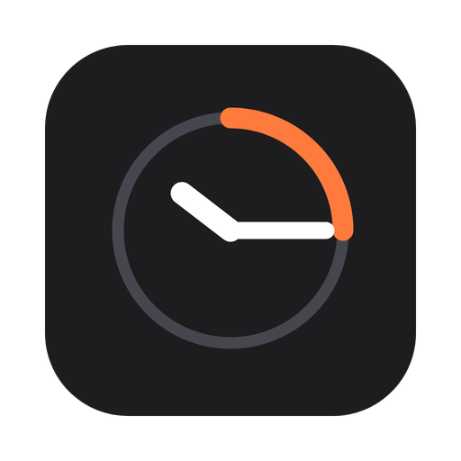 The Quarter Past app icon: a clock face at quarter past, with the last quarter-hour swept in amber.